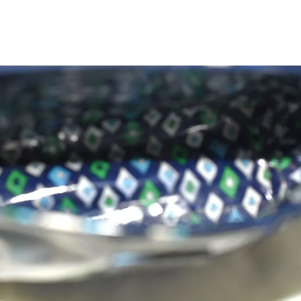 Vera Bradley Mediterranean Blue Vinyl Trendy Modern Cosmetic/Misc.Zip Case Bag